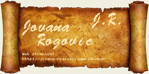 Jovana Rogović vizit kartica
